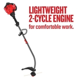 product CRAFTSMAN WC2200 25-cc 2-Cycle 17-in Curved Shaft Gas String Trimmer with Attachment Capable and Edg