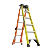 product LEANSAFE X5 14 ft. Reach Height Fiberglass Multi-Position Ladder 375 lbs. Load Capacity Type IAA