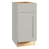 product Shaker 15 in. W  24 in. D  34.5 in. H Assembled Base Kitchen Cabinet in Dove Gray with Ball-Bearing 
